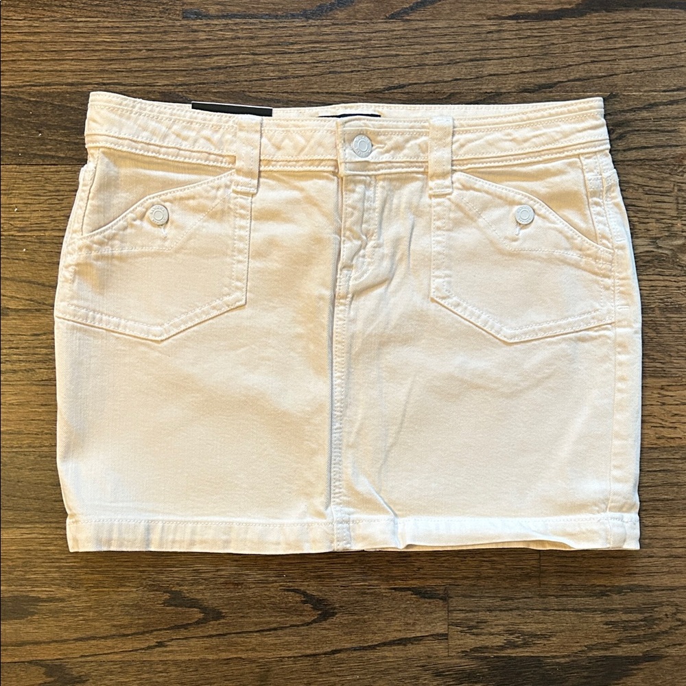 Banana Republic Cream Mini Skirt